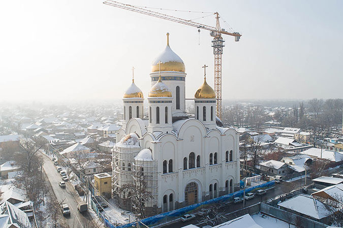 Возведение храма в честь Собора Пресвятой Богородицы. Фотогалерея