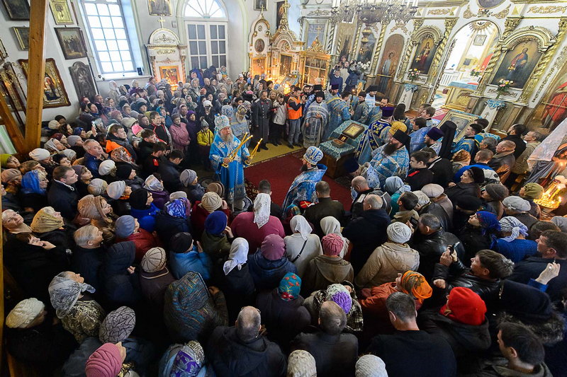 Торжества в честь 300-летия основания города Семипалатинска. Митрополит Александр совершил Литургию в Воскресенском кафедральном соборе