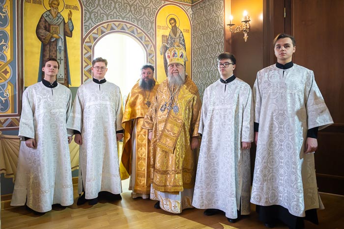 Предстоятель Православной Церкви Казахстана совершил хиротесию во чтецов студентов старших курсов Алма-Атинской духовной семинарии