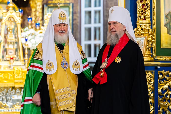 Святейший Патриарх Кирилл удостоил Главу Казахстанского Митрополичьего округа высокой награды Русской Православной Церкви