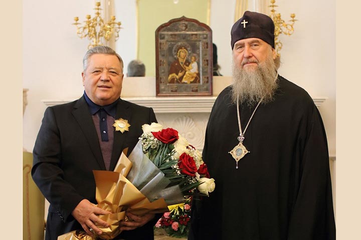 Главный ктитор новопостроенного Воскресенского собора города Кокшетау награжден орденом Православной Церкви Казахстана 