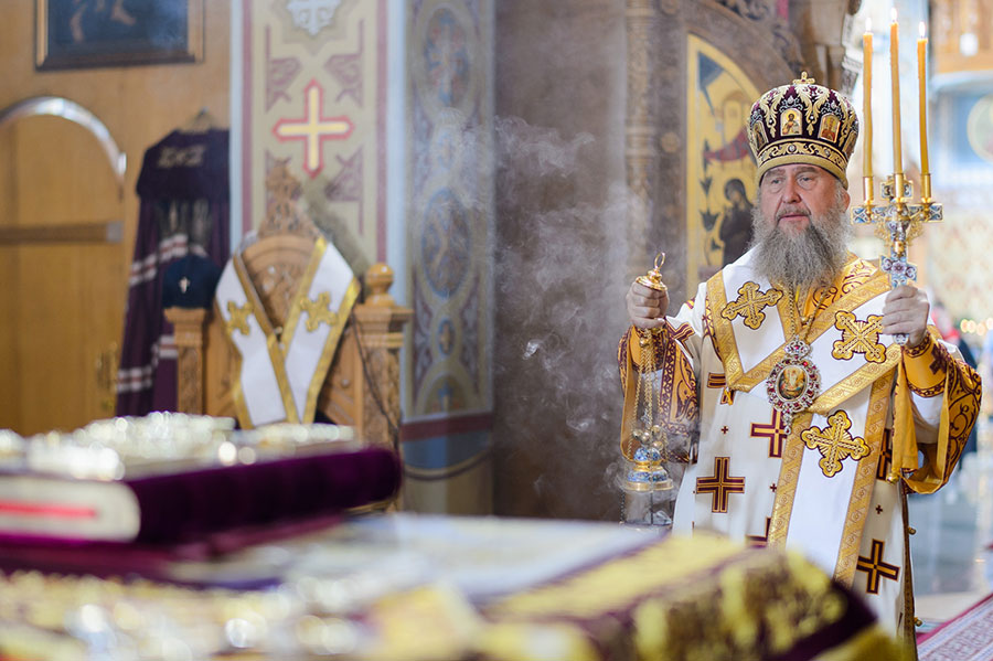 Преполовение Святой Пятидесятницы. Глава Казахстанского Митрополичьего округа совершил Литургию в Иверско-Серафимовском монастыре Алма-Аты