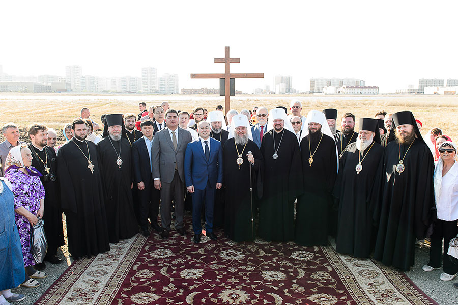 В Нур-Султане состоялась закладка храма в честь Всех святых, в земле Казахстанской просиявших